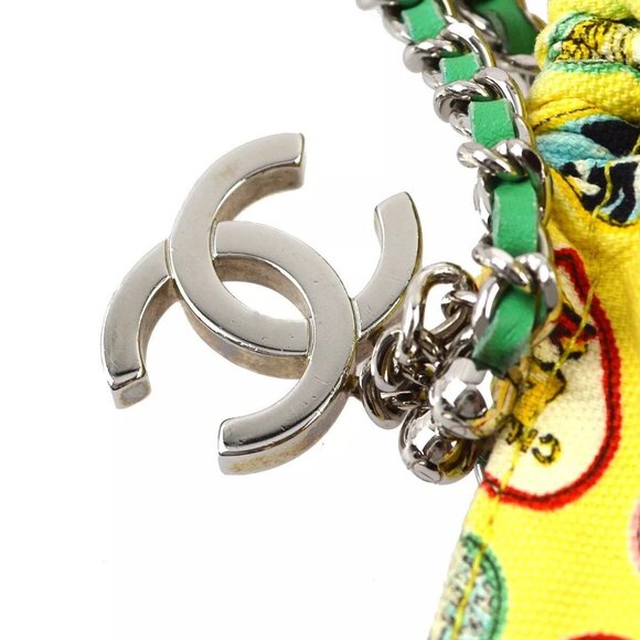 Chanel Yellow Canvas Valentine Chain Handbag - Picture 7 of 11